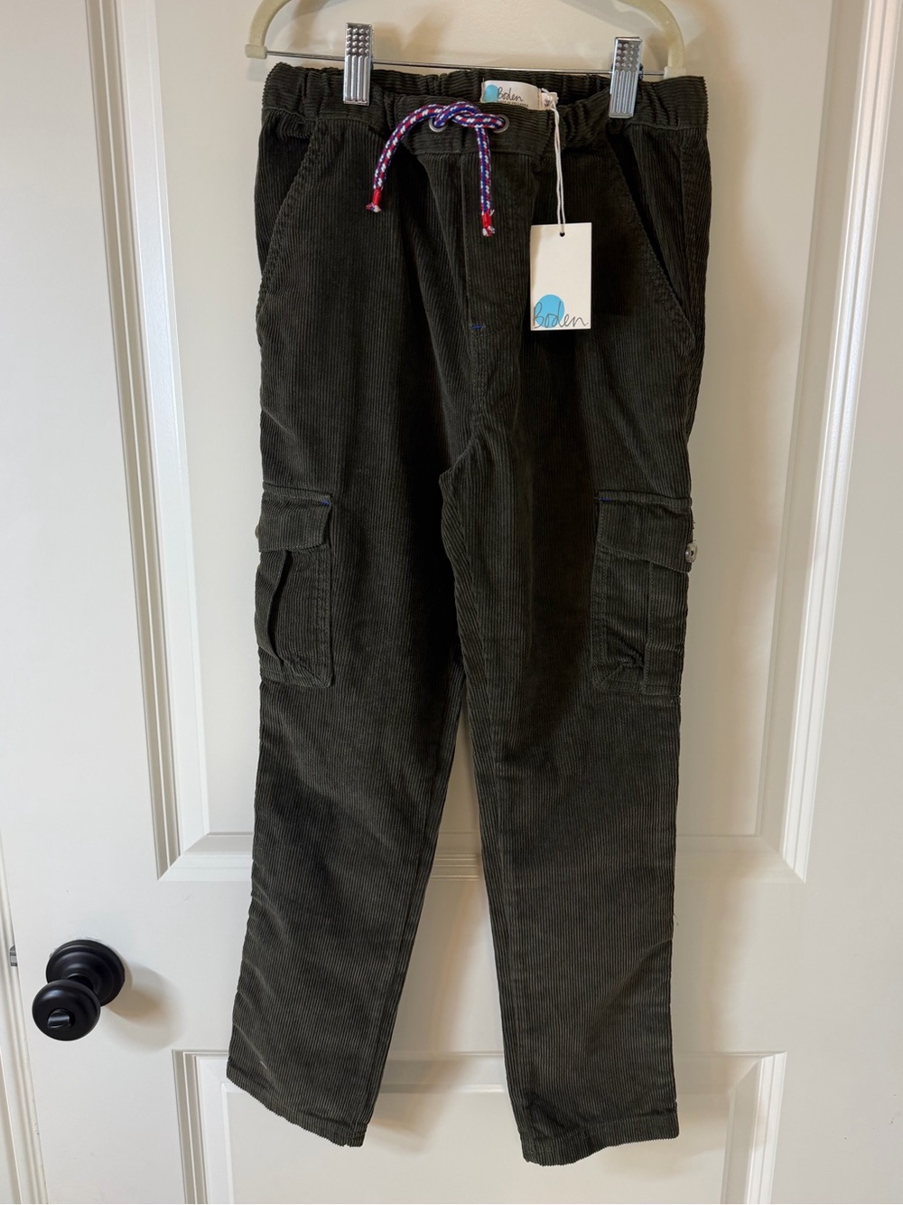 Boden Kids NWT Corduroy Cargo Pants - Olive Green